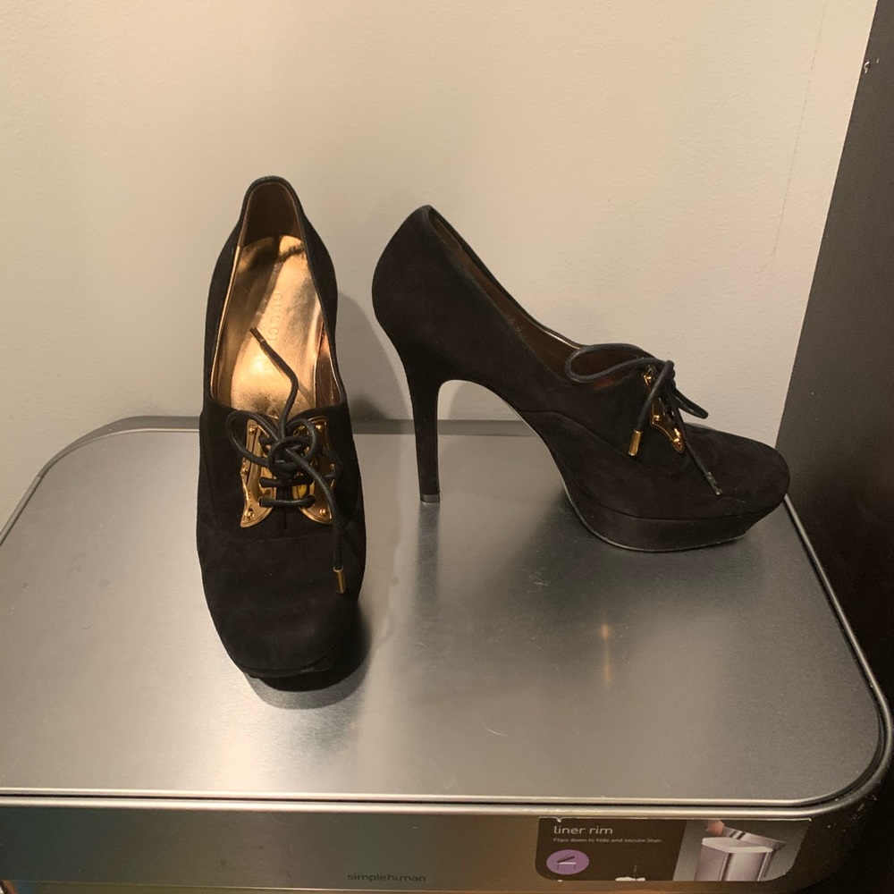 Authentic Gucci Lace Up Platforms